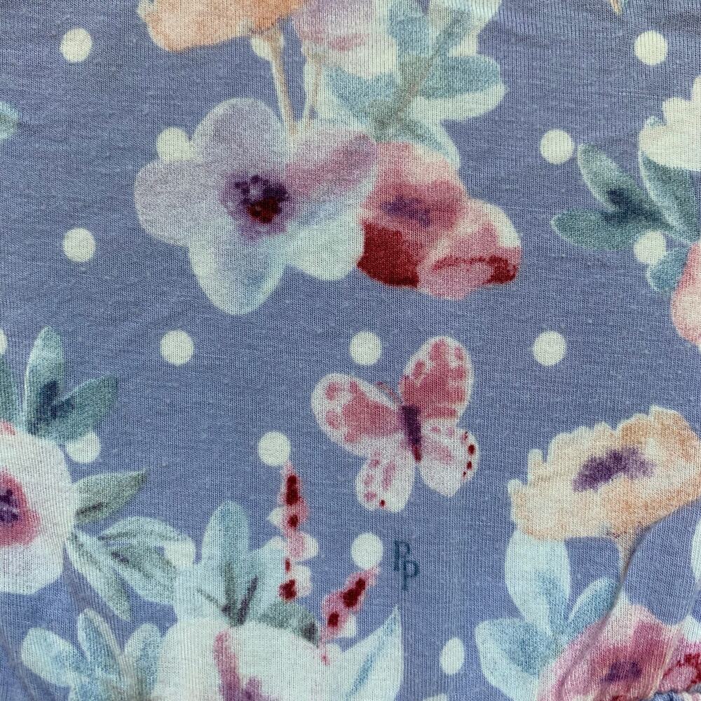 Posh Peanut Bamboo Samantha Floral Short Sleeve Peplum Top - Picture 3 of 6